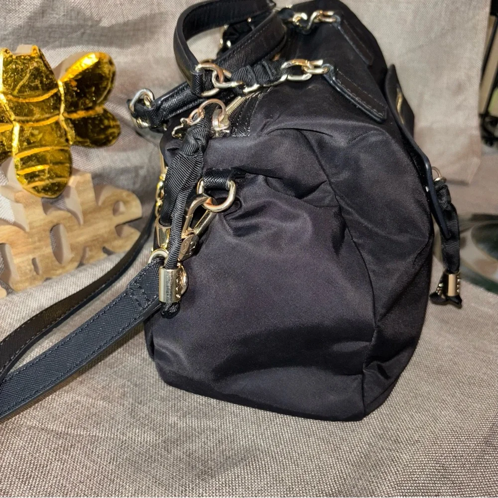 TOUS Brunock Chain Black Satchel Bag